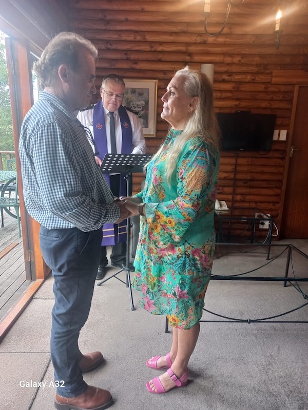 Wedding ceremony by Dr. Gerrit Rademeyer in Vredendal