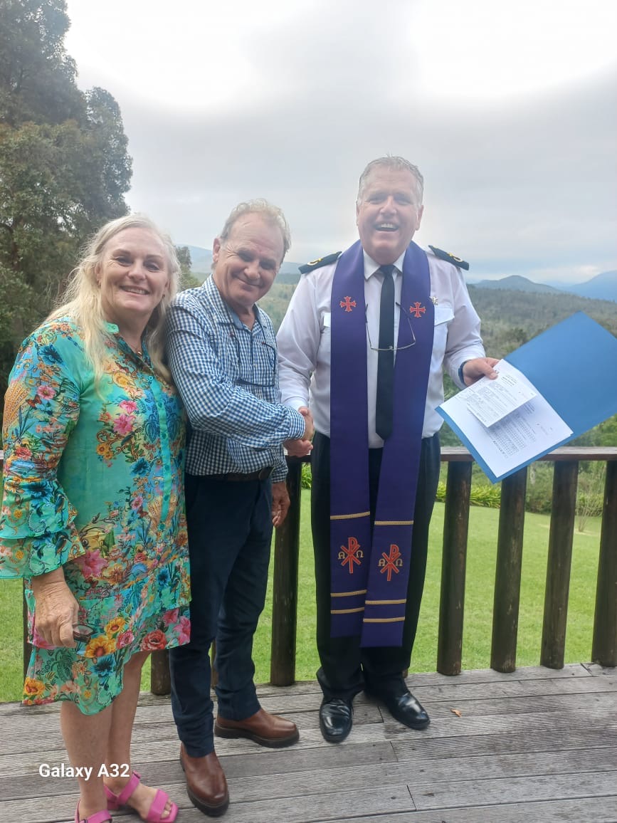Wedding ceremony by Dr. Gerrit Rademeyer in Vredendal