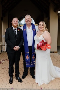 Wedding ceremony by Dr. Gerrit Rademeyer in Vredendal