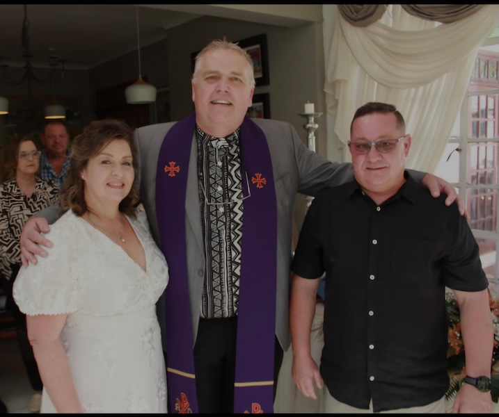 Wedding ceremony by Dr. Gerrit Rademeyer in Vredendal