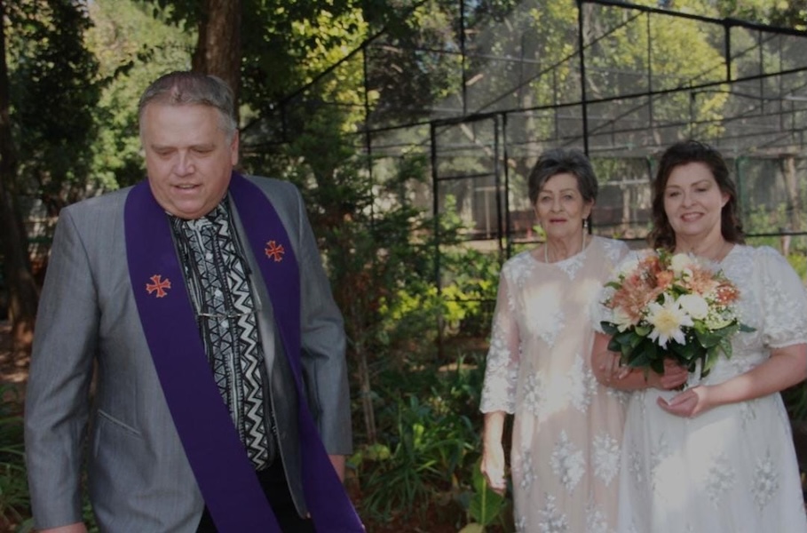 Wedding ceremony by Dr. Gerrit Rademeyer in Vredendal