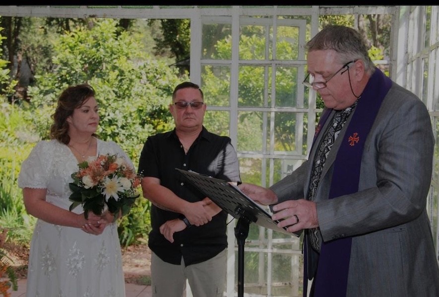 Wedding ceremony by Dr. Gerrit Rademeyer in Vredendal