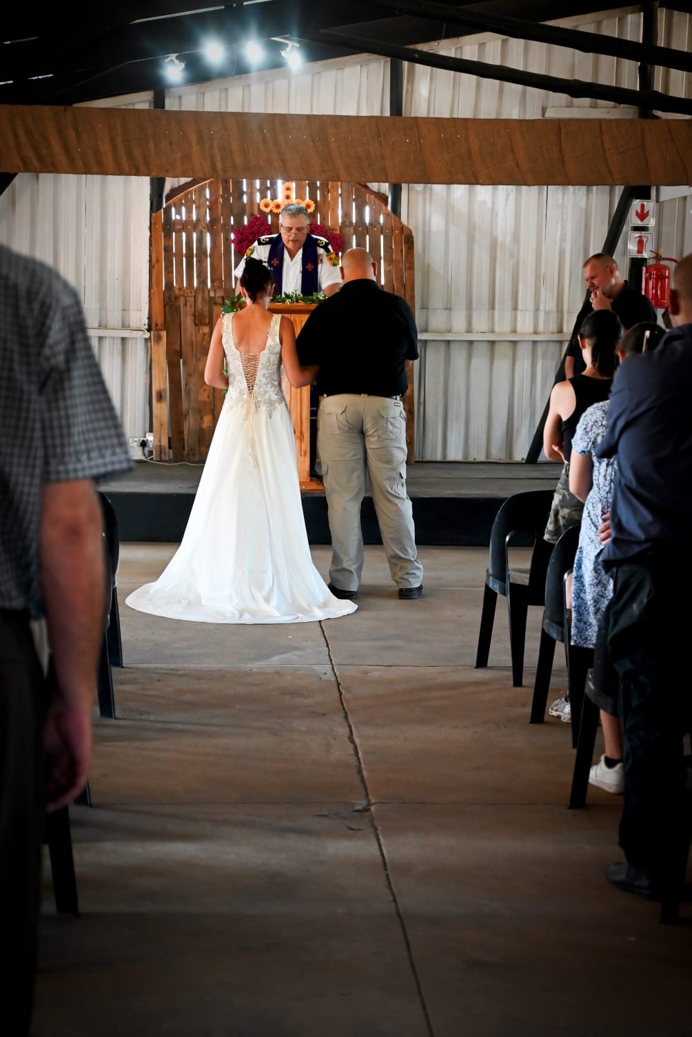 Wedding ceremony by Dr. Gerrit Rademeyer in Vredendal