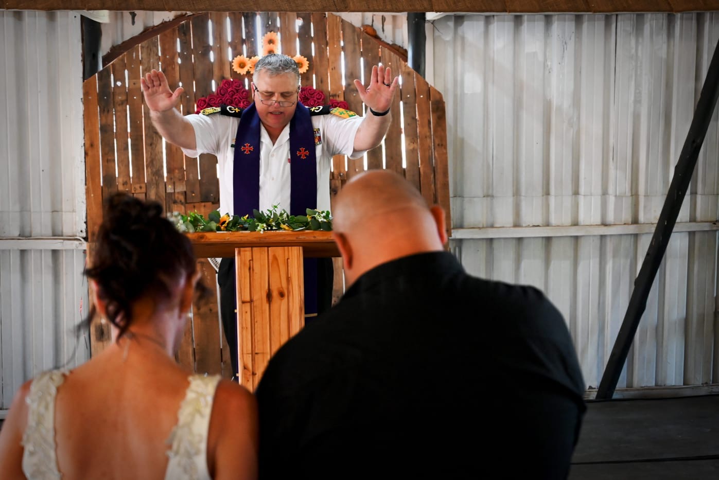 Wedding ceremony by Dr. Gerrit Rademeyer in Vredendal